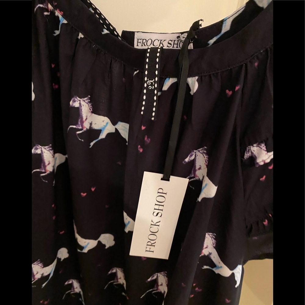 Horse Dress Rainbow Heart Modcloth 2x - Picture 8 of 13